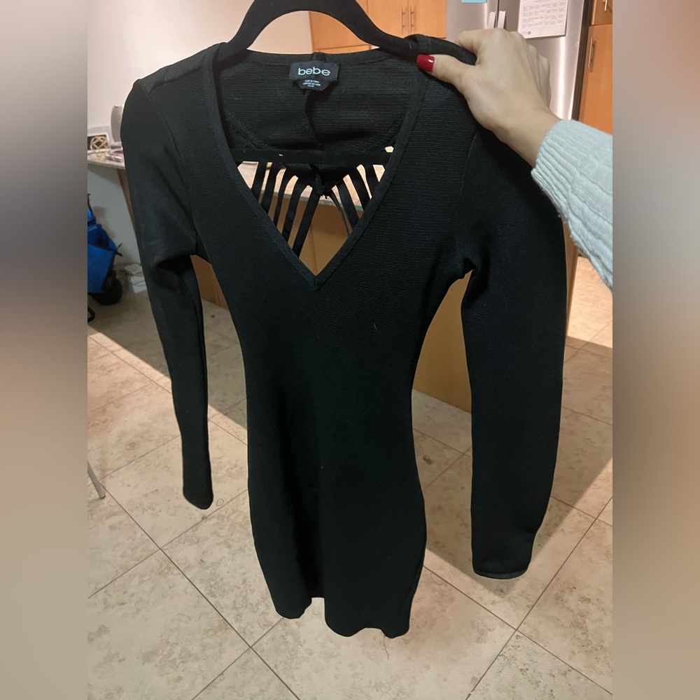 Bebe backless bodycon xs